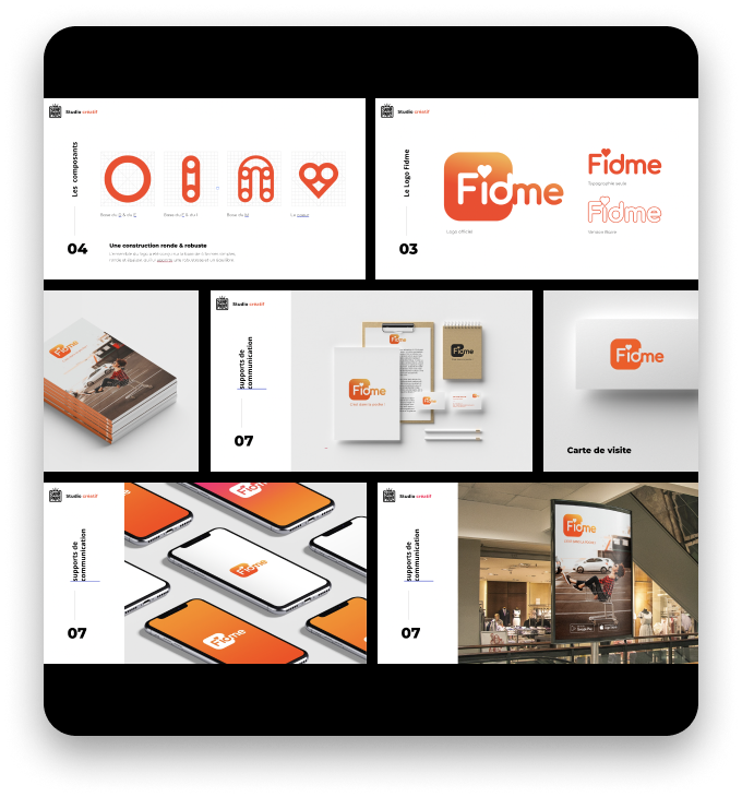 Exemples de projets de communication visuelle réalisés par le studio